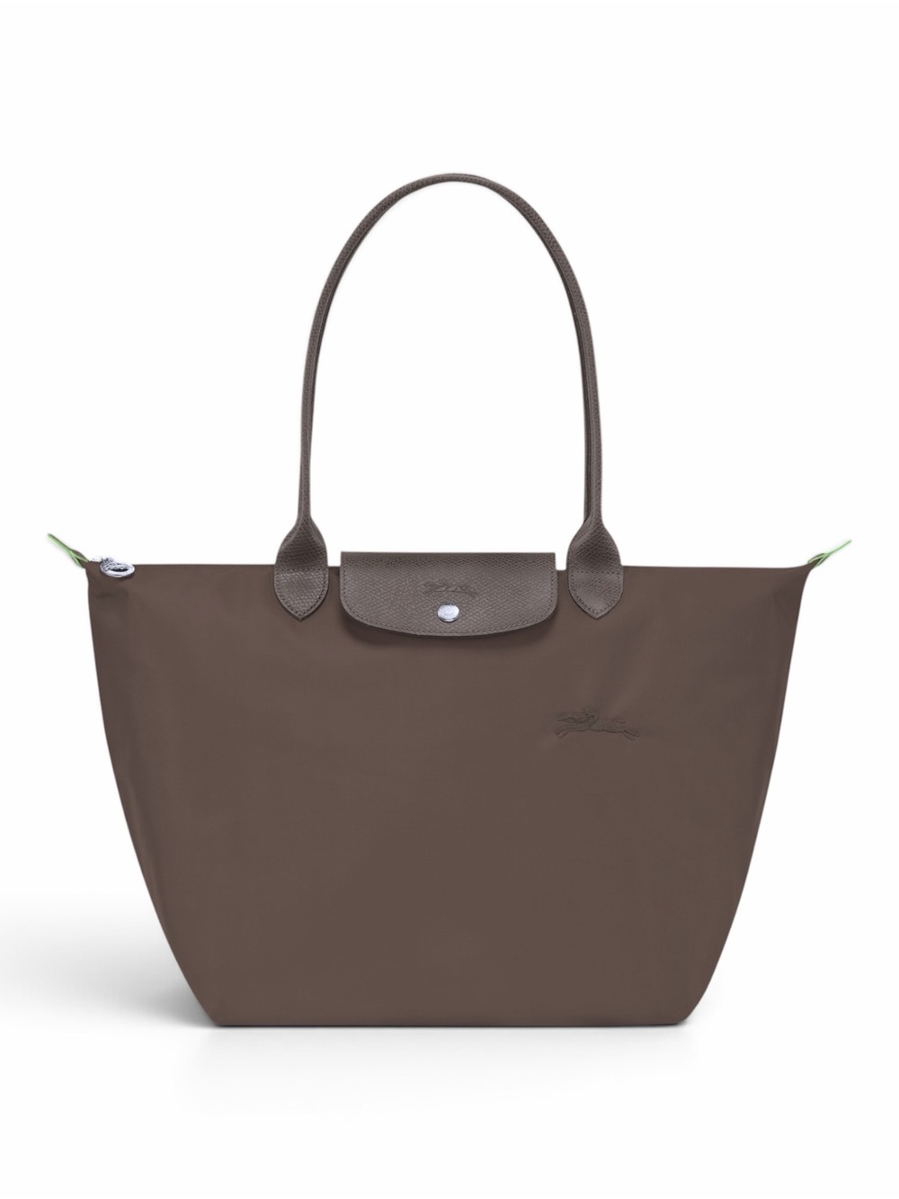Longchamp Le Pliage Large Tote - Brown/taupe green accent eco bag - Picture 3 of 5